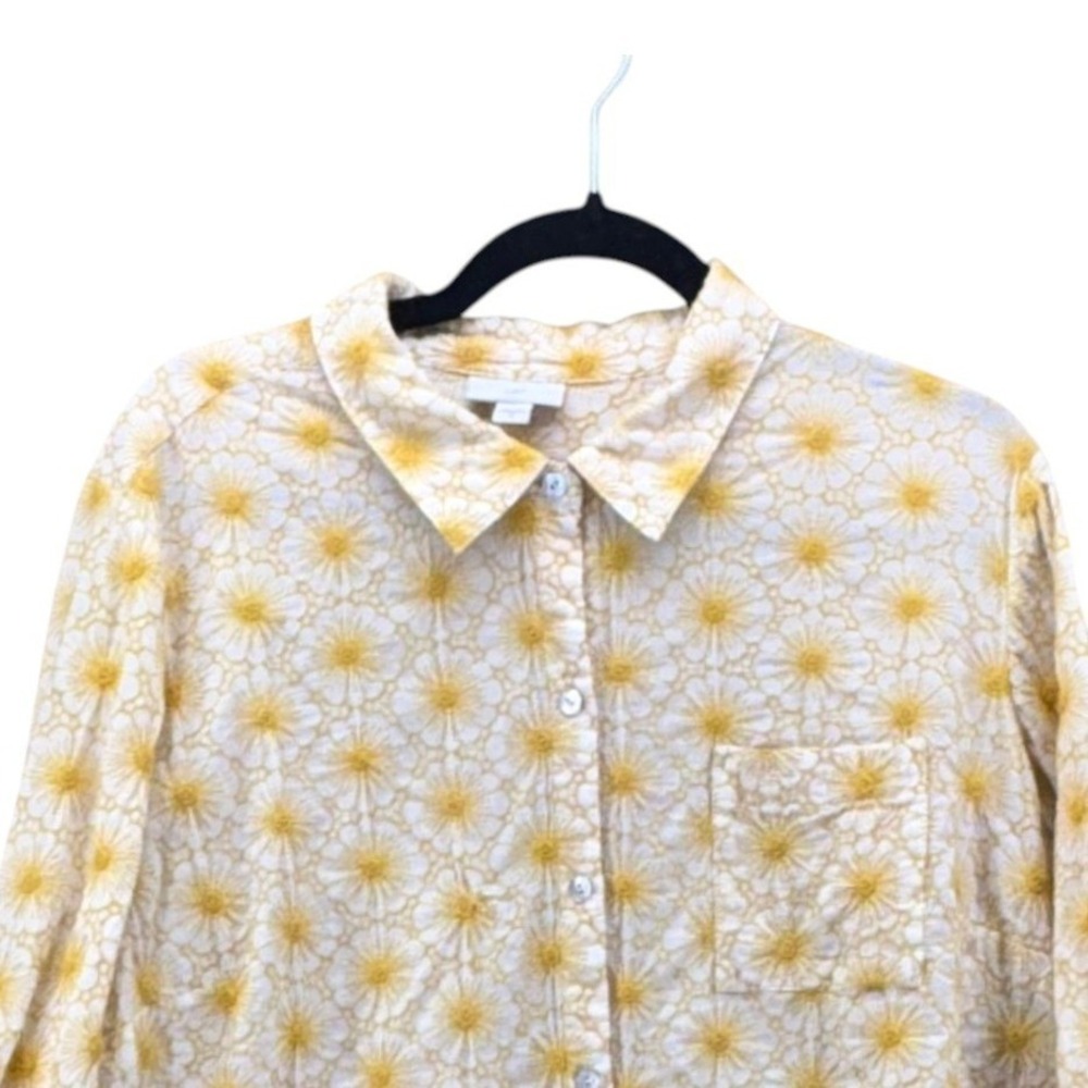 J Jill Button Up Yellow XL - Picture 3 of 14